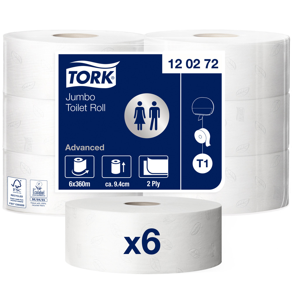 Tork T1 Advanced Jumbo 2 lager Toalettpapper