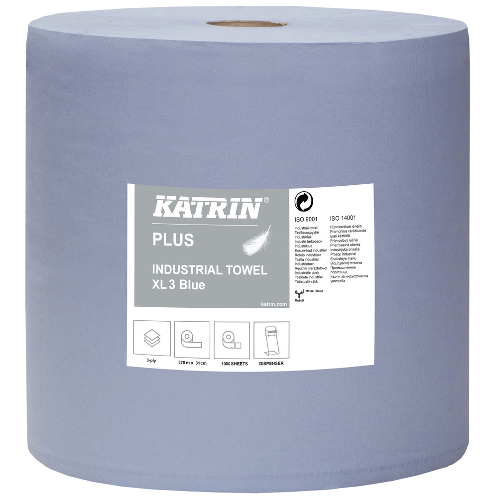Katrin Plus XL 1000  3 lager Industri Avtorkningspapper