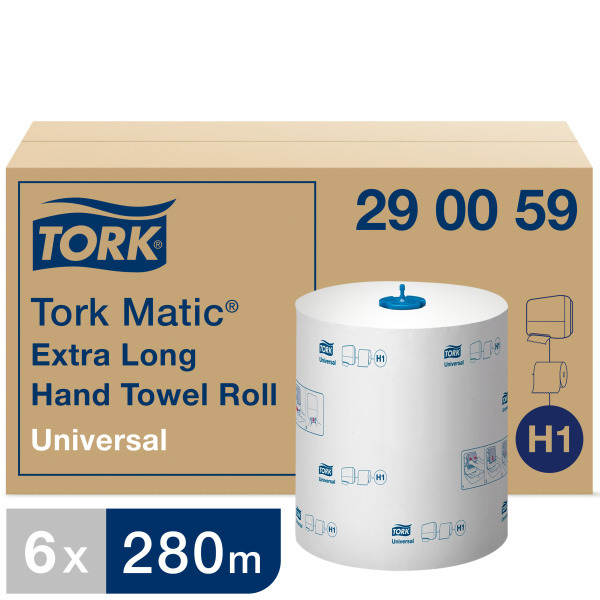 Tork H1 Matic Universal 1 lager rulle extra lång Handduk