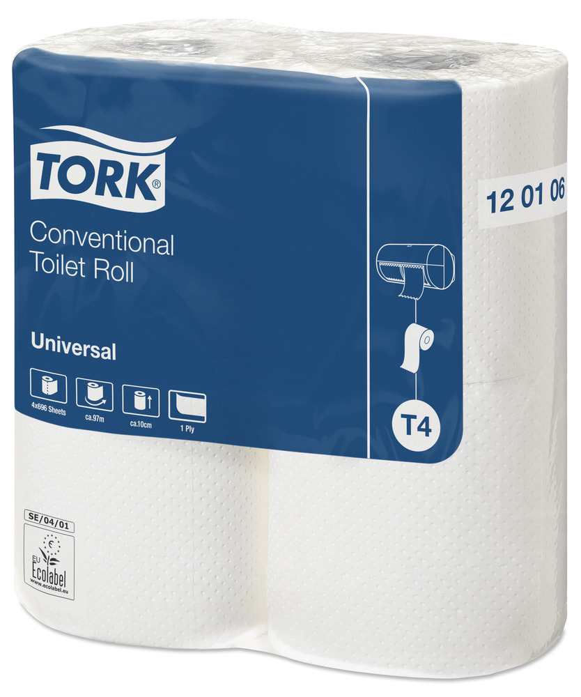 Tork T4 Advanced extra lång 1 lager Toalettpapper