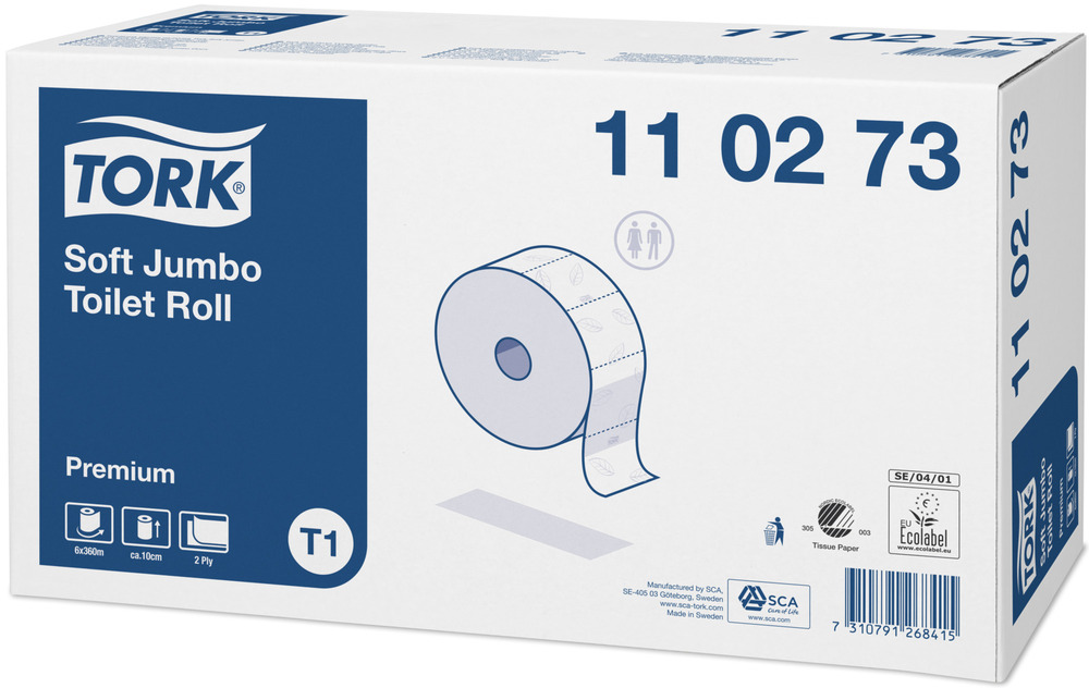 Tork T1 Premium Jumbo 2 lager mjukt Toalettpapper