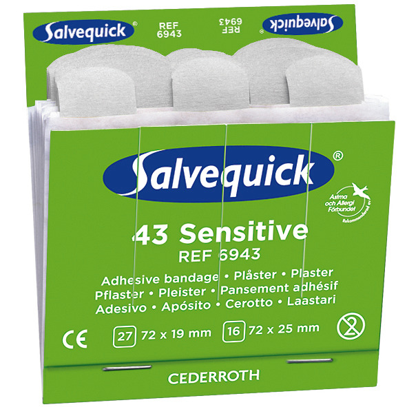 Salvequick Refill Sensitive Non-Woven Plåster