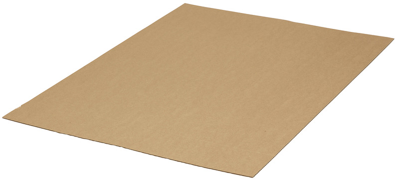 Corrugated cardboard sheet brown